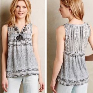 Anthro Akemi + Kin Grey Tank Size Small